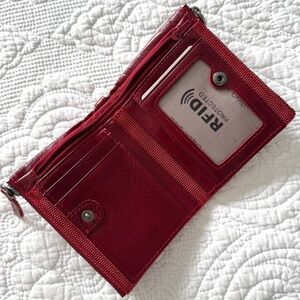 Contacts Red Women's Leather Wallet